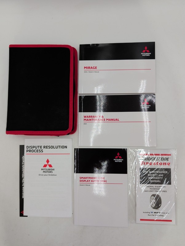 2024 Mitsubishi Mirage Owners Manual With Audi Link Plus Case
