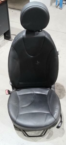 2008-2013 Mini Cooper LH Front Bucket Seat Black Vinyl Leatherette HT 50868 A