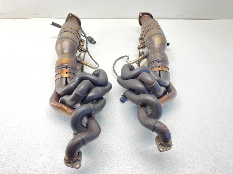06-10 BMW E60 E63 M5 M6 S85 Left & Right Exhaust Manifold Cat Converter Set OEM✅