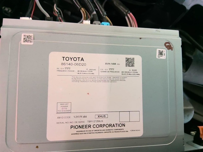 Audio Equipment Radio Display And Receiver Fits 18-20 CAMRY 1734135