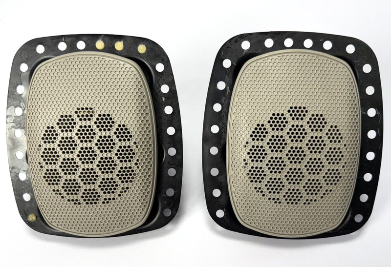 ✅ 13-24 RAM 1500 2500 3500 OEM HEADLINER OVERHEAD SPEAKERS SET BEIGE COVER L R