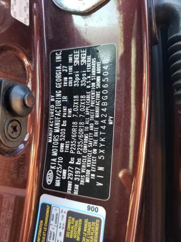 2011 KIA SORENTO A/C Selector Switch TEMP CONTROL OEM Maroon 243K Miles