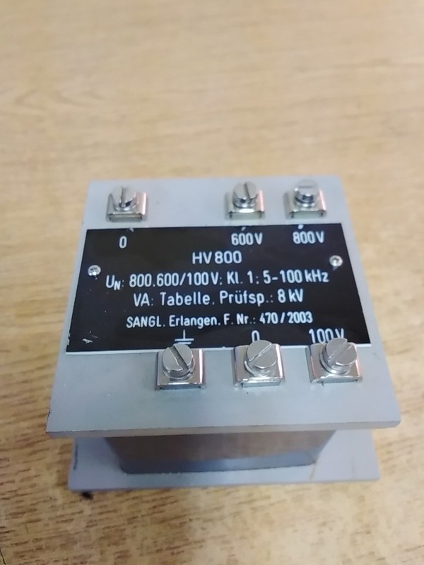 Sangl Erlangen HV800 800.600/100V Voltage Transformer