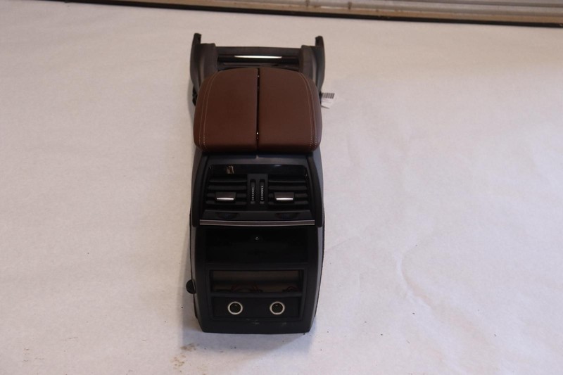 2014-2018 BMW X5 F15 CENTER CONSOLE ARMREST STORAGE COMPARTMENT LEATHER OEM
