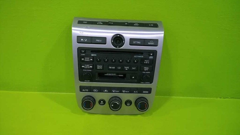 03 04 NISSAN MURANO SL 3.5L AT RADIO TEMPERATURE SWITCH 2656-5