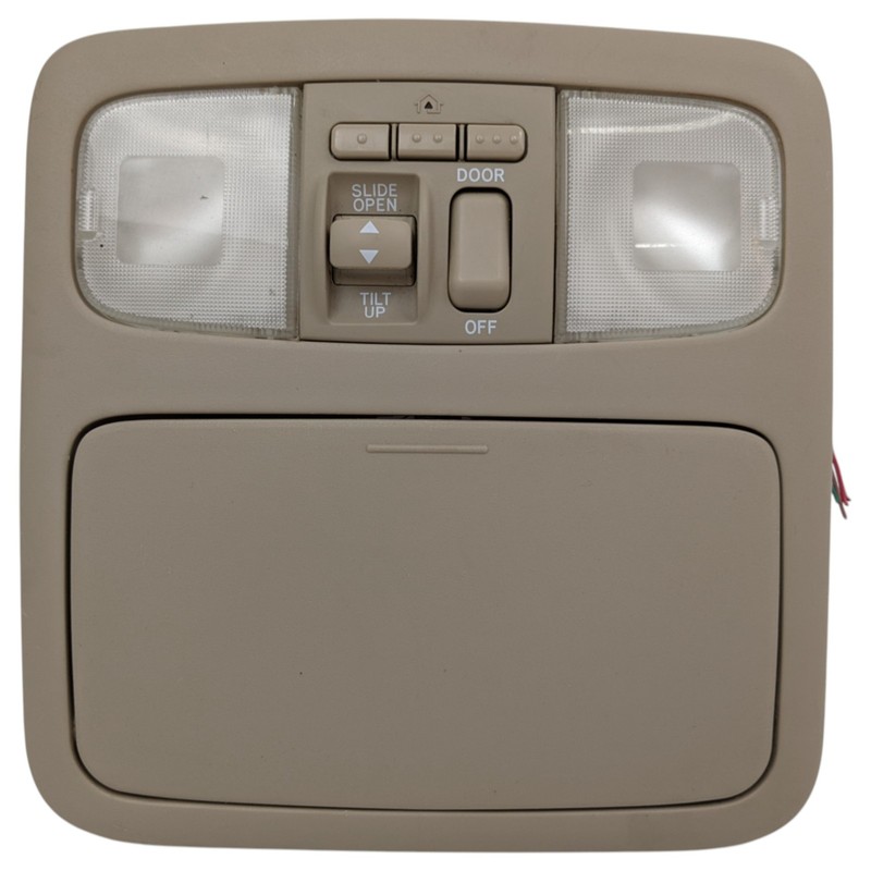 04-07 TOYOTA HIGHLANDER OVERHEAD DOME LIGHT CONSOLE SUNROOF SWITCH TAN OEM