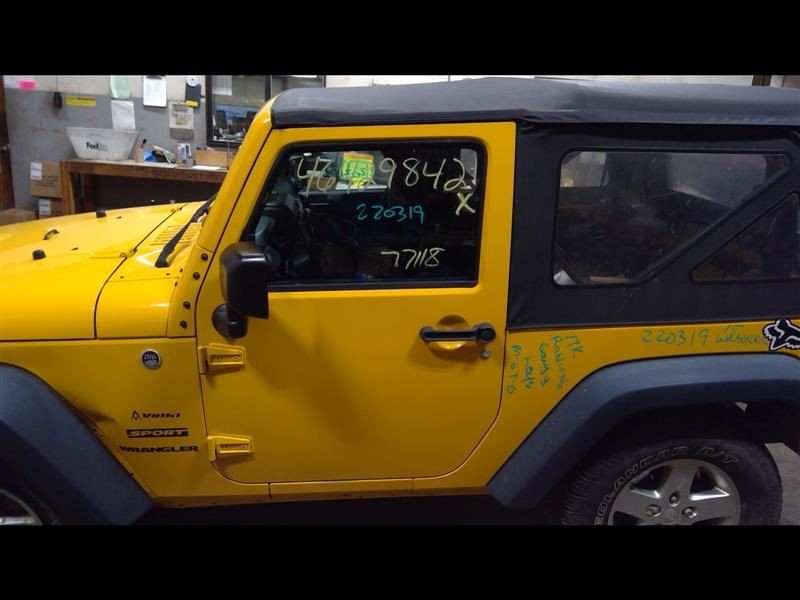 Driver Front Door VIN W 6th Digit Jk Body Full Door Fits 11-18 WRANGLER 930048