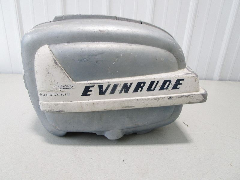 Vintage Outboard Evinrude Fleetwin Aquasonic 7.5 HP Cowl Shroud Hood Cover 1950'