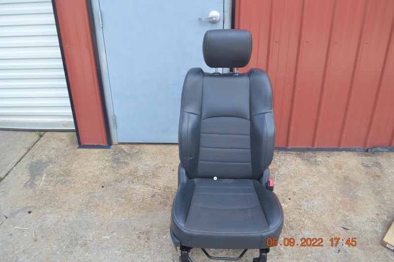 2011 DODGE RAM 1500 FRONT RIGHT PASSENGER SIDE SEAT LEATHER GRAY OEM