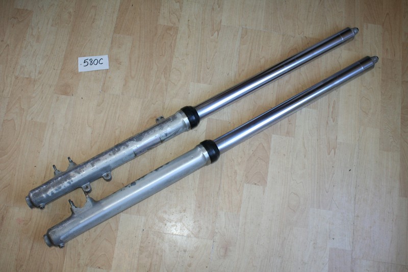 1986 Kawasaki KX125 Front Suspension Fork Tubes Legs Forks OEM 86 B