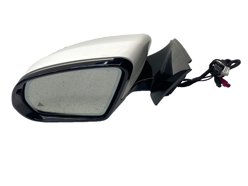 17-20 MERCEDES E400 W213 LEFT DOOR SIDE VIEW MIRROR WHITE OEM #A0.60