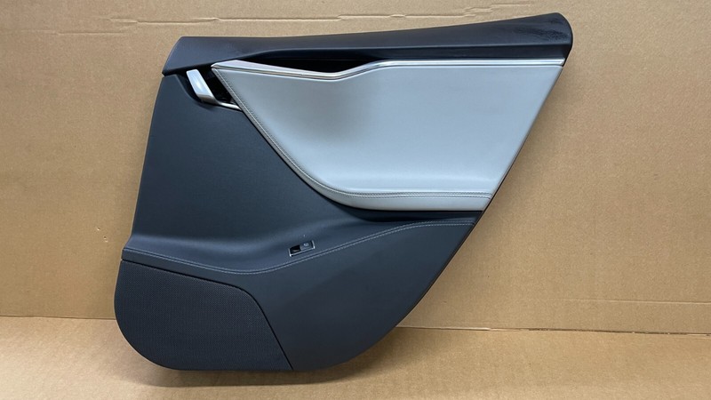 2012-2020 TESLA MODEL S MS REAR RIGHT PASSENGER SIDE DOOR PANEL GRAY OEM