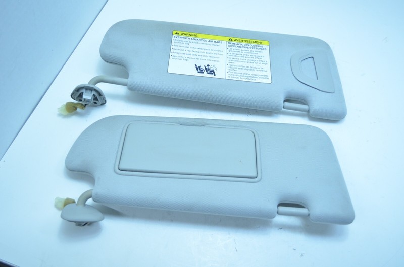 14-18 INFINITI Q50 FRONT LEFT / RIGHT SUN VISOR SET OEM
