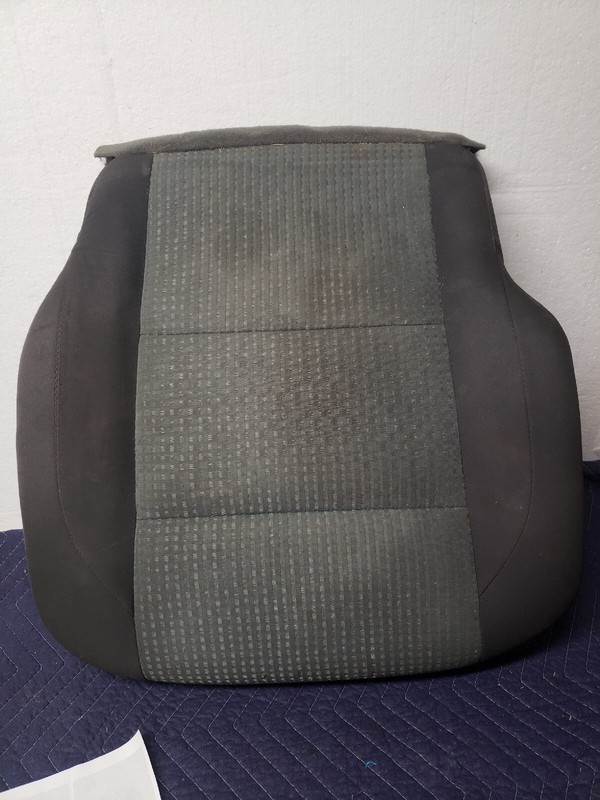 Fits 2005 - 2007 Nissan Titan Front Passenger Bottom Black/Gray Cloth Seat Cover