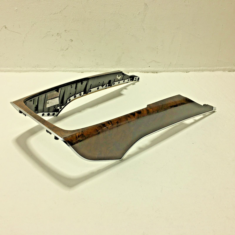 AUDI A6 S6 CENTER CONSOLE FRONT COVER FRAME TRIM PANEL BROWN WOOD 2012-2018 OEM