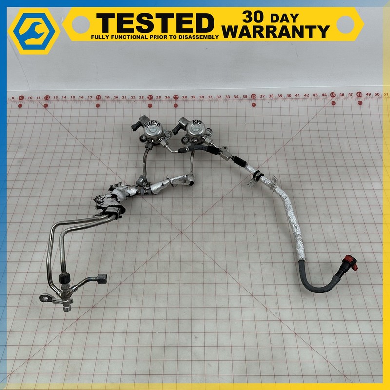 10-13 LAND ROVER LR4 5.0L HIGH PRESSURE FUEL PUMP FEED HOSE LINE W/ PUMP SET OEM