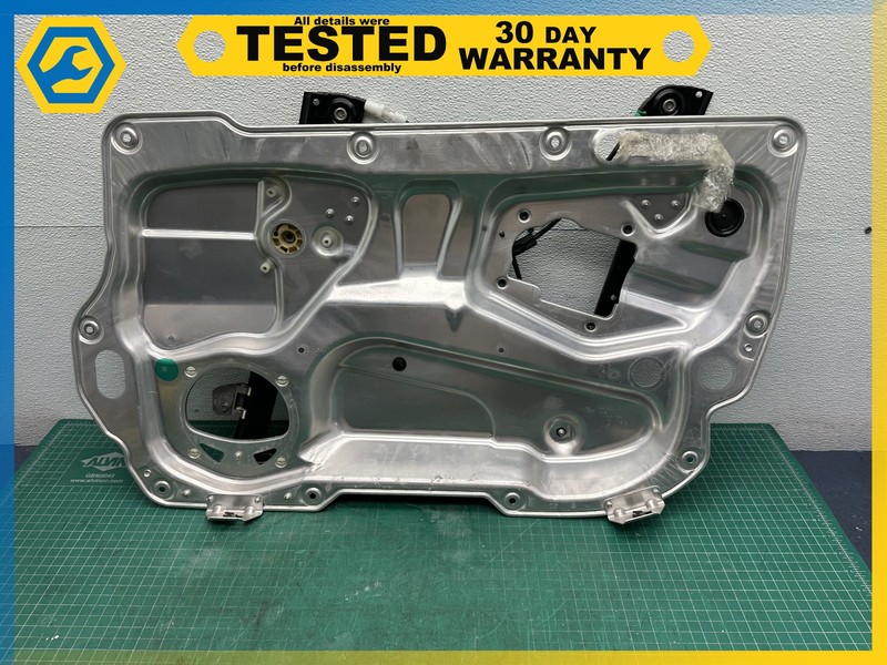 06-12 BENTLEY Flying Spur FRONT RIGHT DOOR WINDOW REGULATOR W/ PANEL OEM