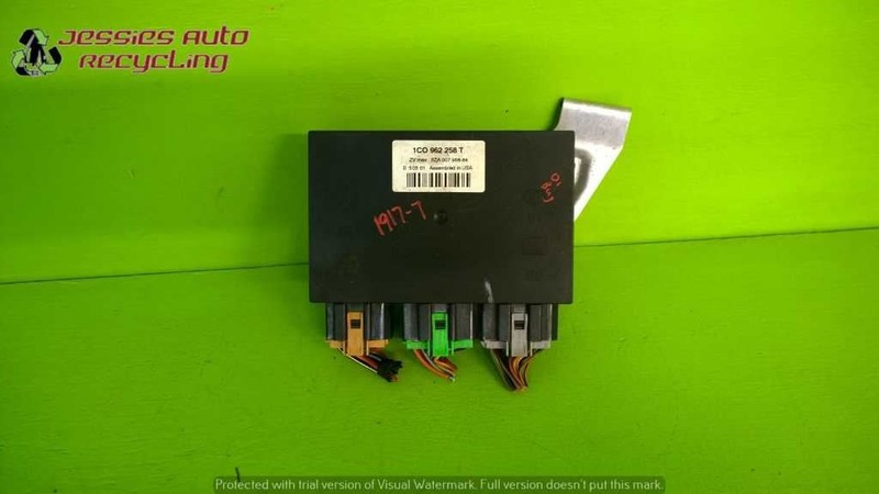 01 VW BEETLE GL 2.0L AT THEFT LOCKING COMFORT CONTROL MODULE OEM 1917-7
