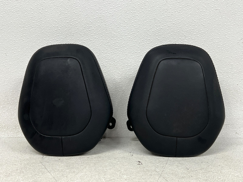 ⭐16-20 TESLA MODEL X FRONT LEFT & RIGHT SEAT HEADREST BLACK LEATHER OEM LOT2692