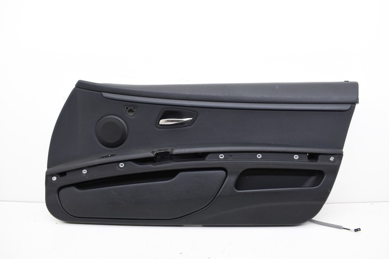 2008 BMW E92 328xi Front Right Passenger Door Card Panel Black Leather OEM KW68