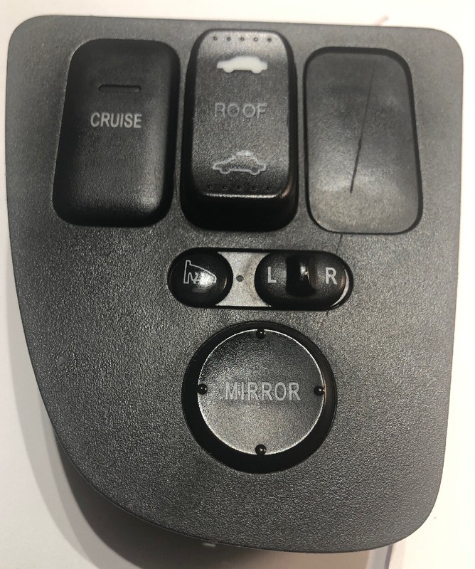 02, 03, 04 Acura RSX Power Mirror, Sun Roof, Cruise Control, Switches Black