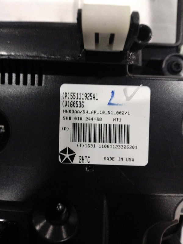 2011 Dodge Durango A/C Selector Switch OEM Grey 55111925AH 183K Miles