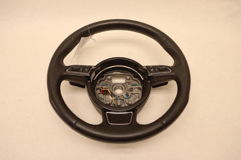 2012-2018 AUDI A6 C7 STEERING WHEEL HEATED 3 SPOKE W/ TIPTRONIC OEM