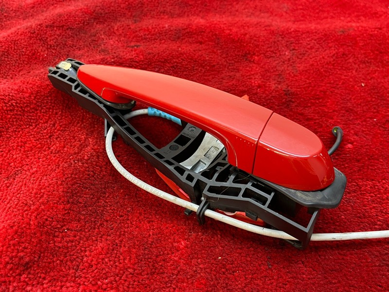 BMW F30 3-Series Right Passenger Exterior Door Handle Red Comfort Access OEM ✅
