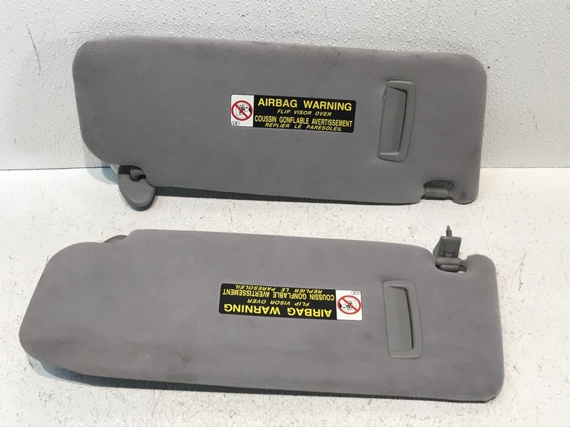 2001-2006 Lexus LS430 Driver Passenger Side Sun Visor Pair Set Lighted Gray LA10