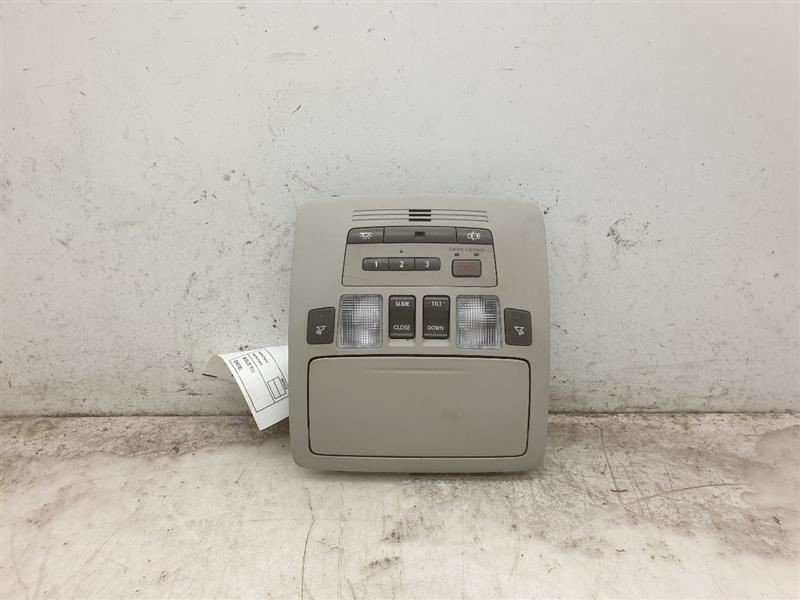11-12 LEXUS ES350 GRAY FRONT OVERHEAD ROOF CONSOLE ASSEMBLY