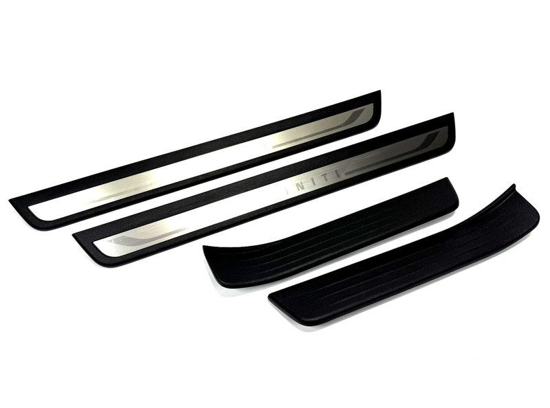 π 2014-2022 INFINITI Q50 FRONT LEFT RIGHT DOOR SILL SCUFF PLATE KIT OEM