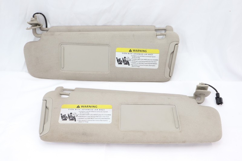 ✅ RH/LH Sun Visors Illuminated Set Of 2 Gray Cloth 4l0857552 Fits 07-15 AUDI Q7