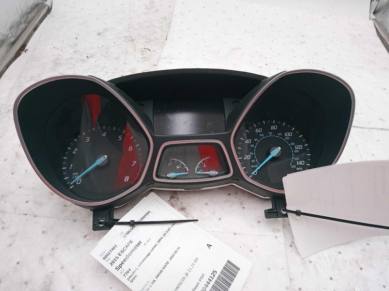 2015 Ford Escape Speedometer Gauge OEM White 124k Miles DJ5T10849SHA