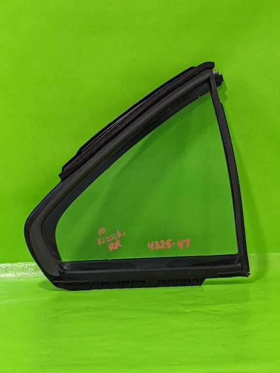 10-13 KIZASHI PASSENGER RIGHT REAR VENT GLASS OEM 4325-47