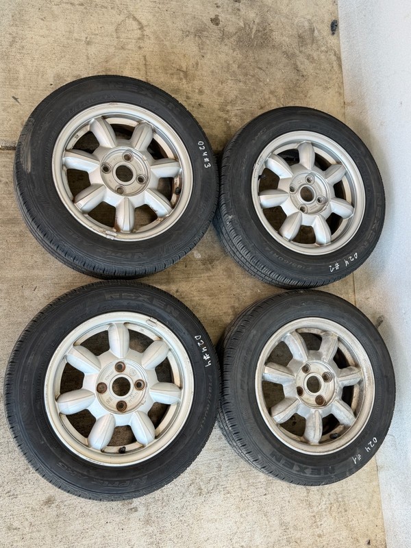 1994-1997 Mazda Miata 185/60R14 NEXEN (5/32" R 7/32" F) 14X5 1/2" OEM #024