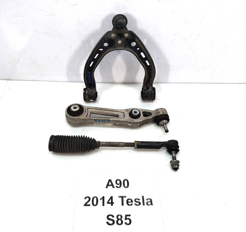 ✅ 12-16 OEM Tesla Model S Front Passenger Upper Wishbone Tie Rod Control Arm SET