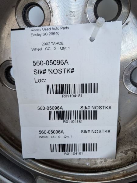 Wheel 16x7 Aluminum Brushed Opt PF4 Fits 00-03 SUBURBAN 1500 1104181