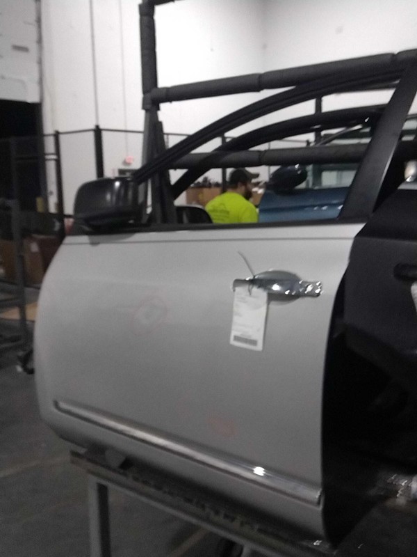 2012 Nissan Rogue Left Front Door Silver 472509 107K Miles Used