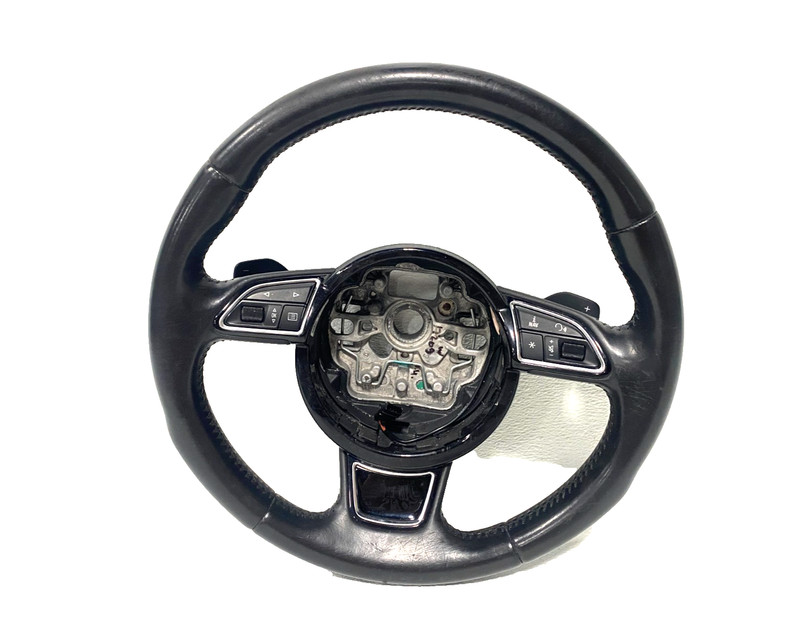 16 17 18 Audi A6 C7 STEERING WHEEL W/ PADDLE SHIFTERS OEM #A0.38