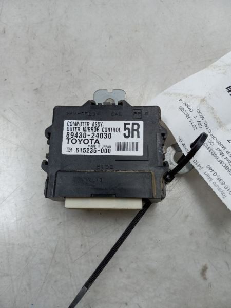 15 16 17 Lexus RC350 Outer Mirror Control Computer Right 89430-24030