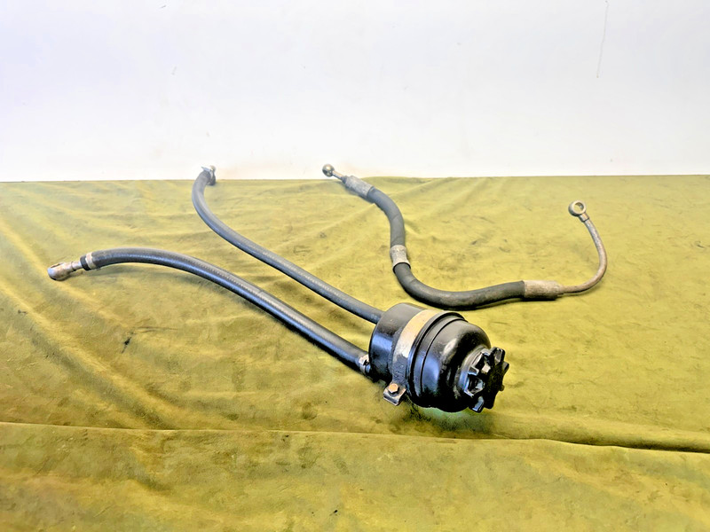 84–93 BMW E30 Power Steering Pump to Rack Fluid Reservoir Tank Pipe Hose SET OEM