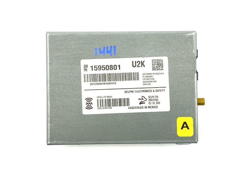 XM Satellite Receiver Module Opt U2K 15950801 Fits 2006-2011 Buick Lucerne 80435