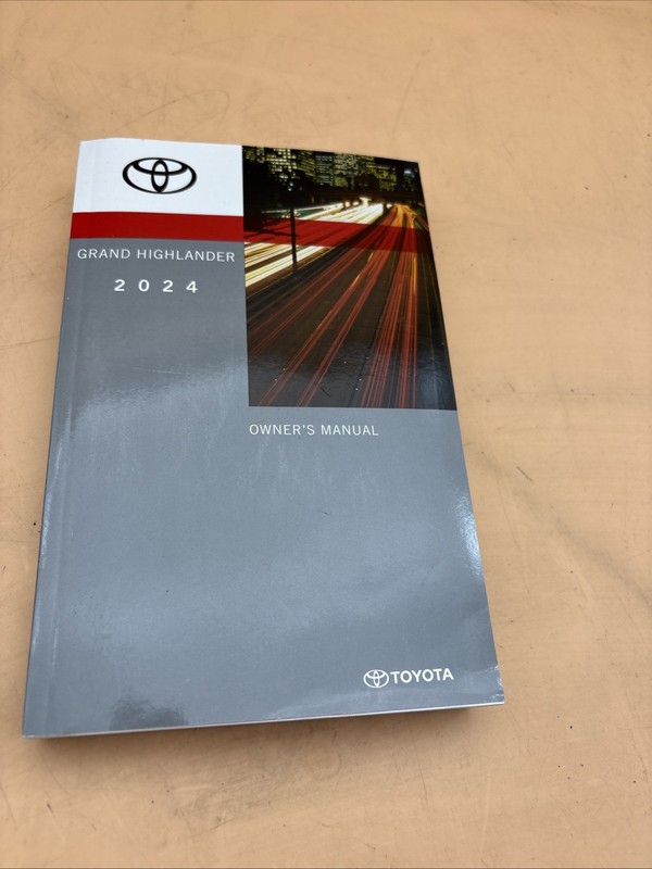 2024 Toyota Grand Highlander Owners Manual With free Shipping included