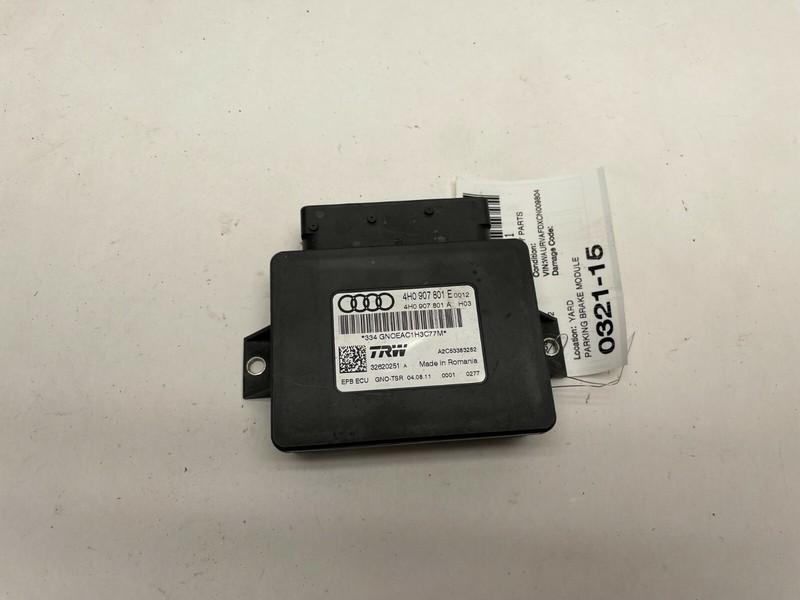 2011-2017 AUDI A8 PARK PARKING BRAKE COMPUTER CONTROL MODULE UNIT OEM 4H0907801E