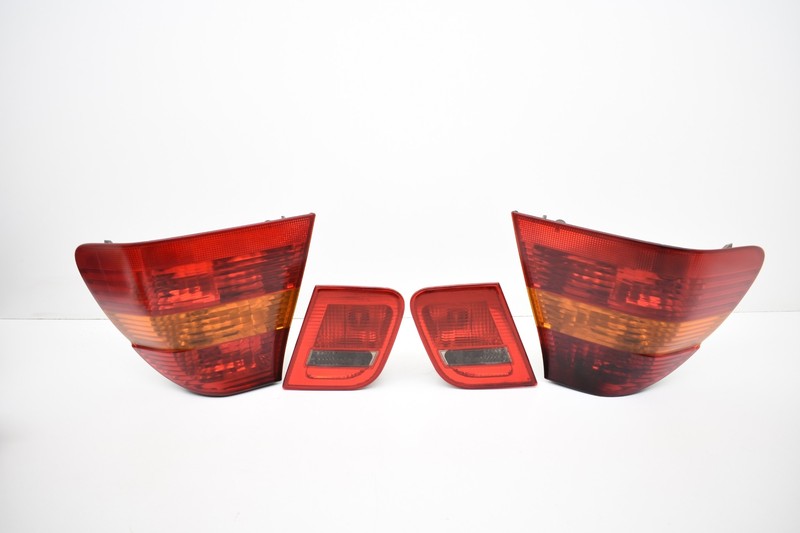 2004 BMW E46 Rear Inner & Outer Tail Light Set OEM KW10