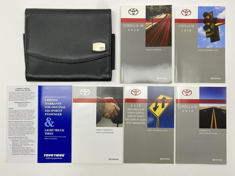 Owners Manual 2018 Toyota Corolla iM 86800