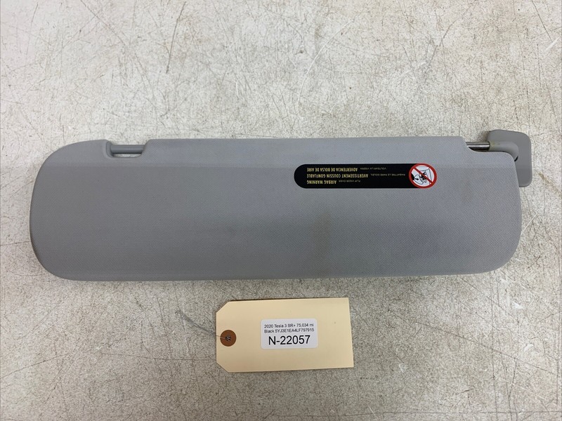 ⚡️Tesla Model 3 Left Driver Sun Visor Sunvisor 1088738-01-I 22057 B21