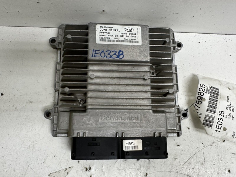 2011-2013 Kia Optima LX Auto Cali Emis Engine Computer Control Module Ecu Pcu
