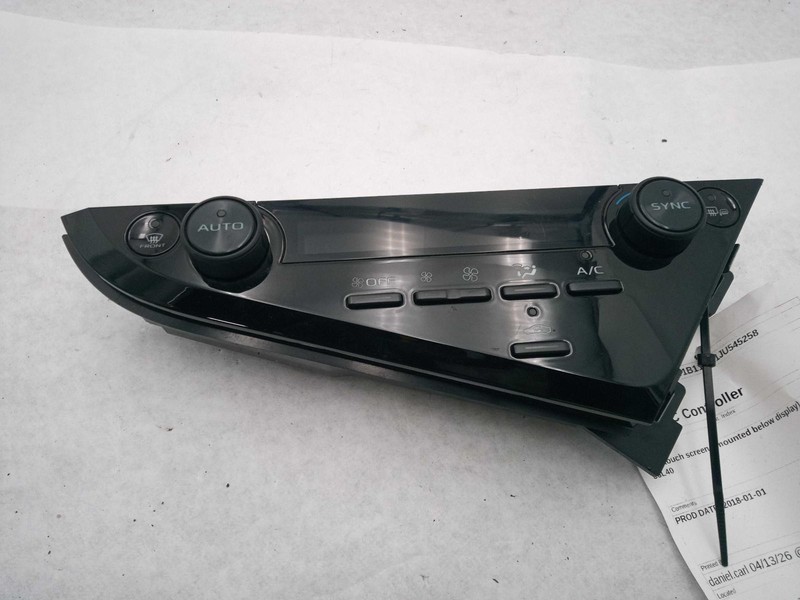 Used A/C Selector Switch fits: 2018 Toyota Camry 7.0`` touch screen mounted belo