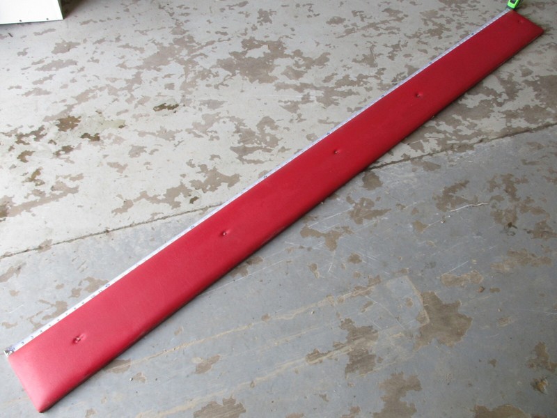1989 Four Winns Sun Downer Boat Driver Side Long Cushion Panel Red